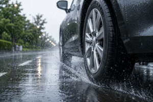 【タイヤの溝は大丈夫？】梅雨時期のスリップ対策