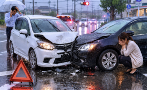 【雨の日は事故増加】車間距離をしっかり取ろう